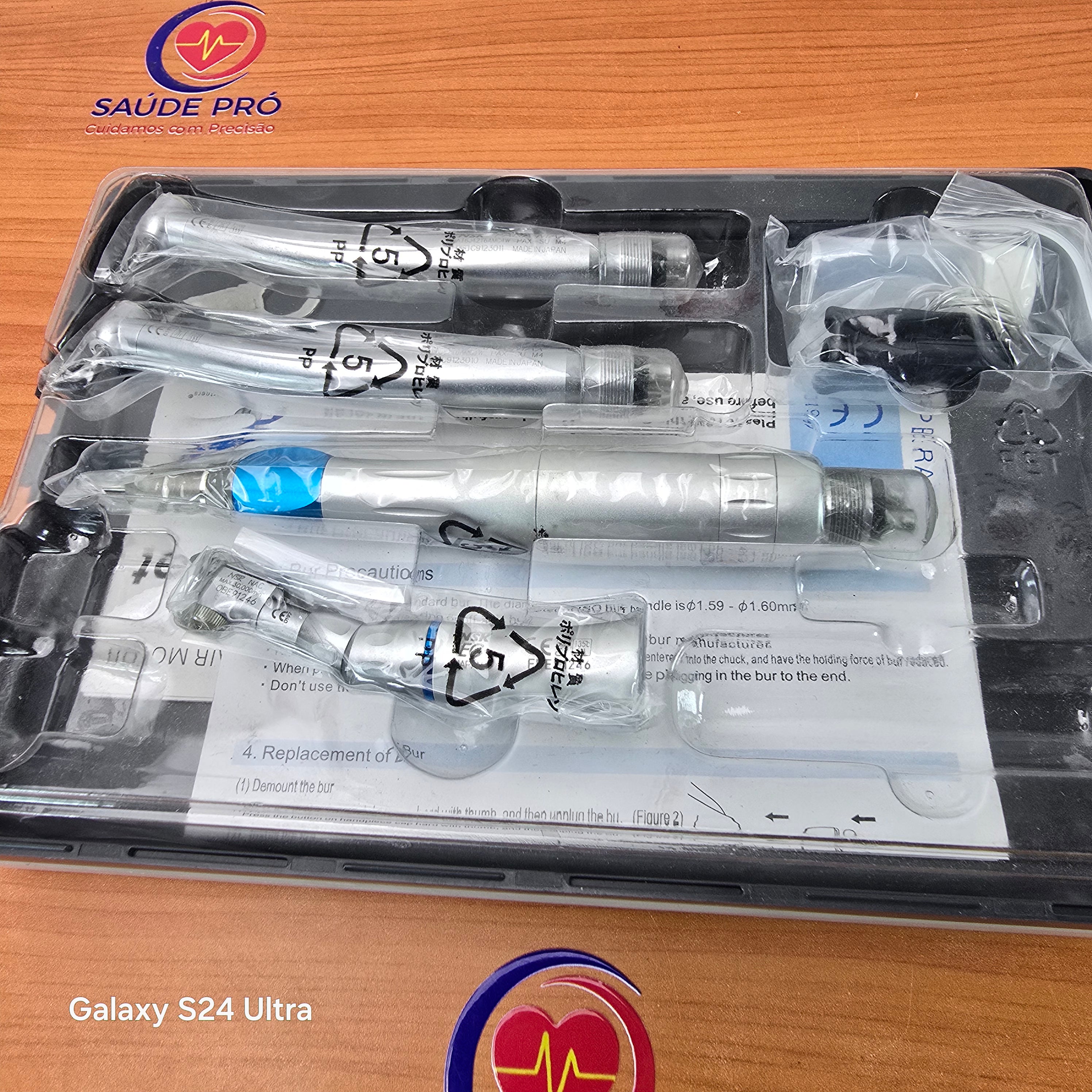 Kit Acadêmico Odontológico – Alta Rotação, Contra-Ângulo e Micromotor