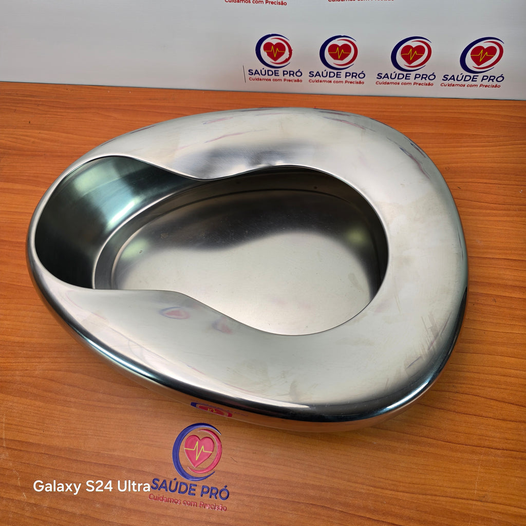 Aparadeira Hospitalar em Inox – Papagaio Feminino para Coleta de Urina