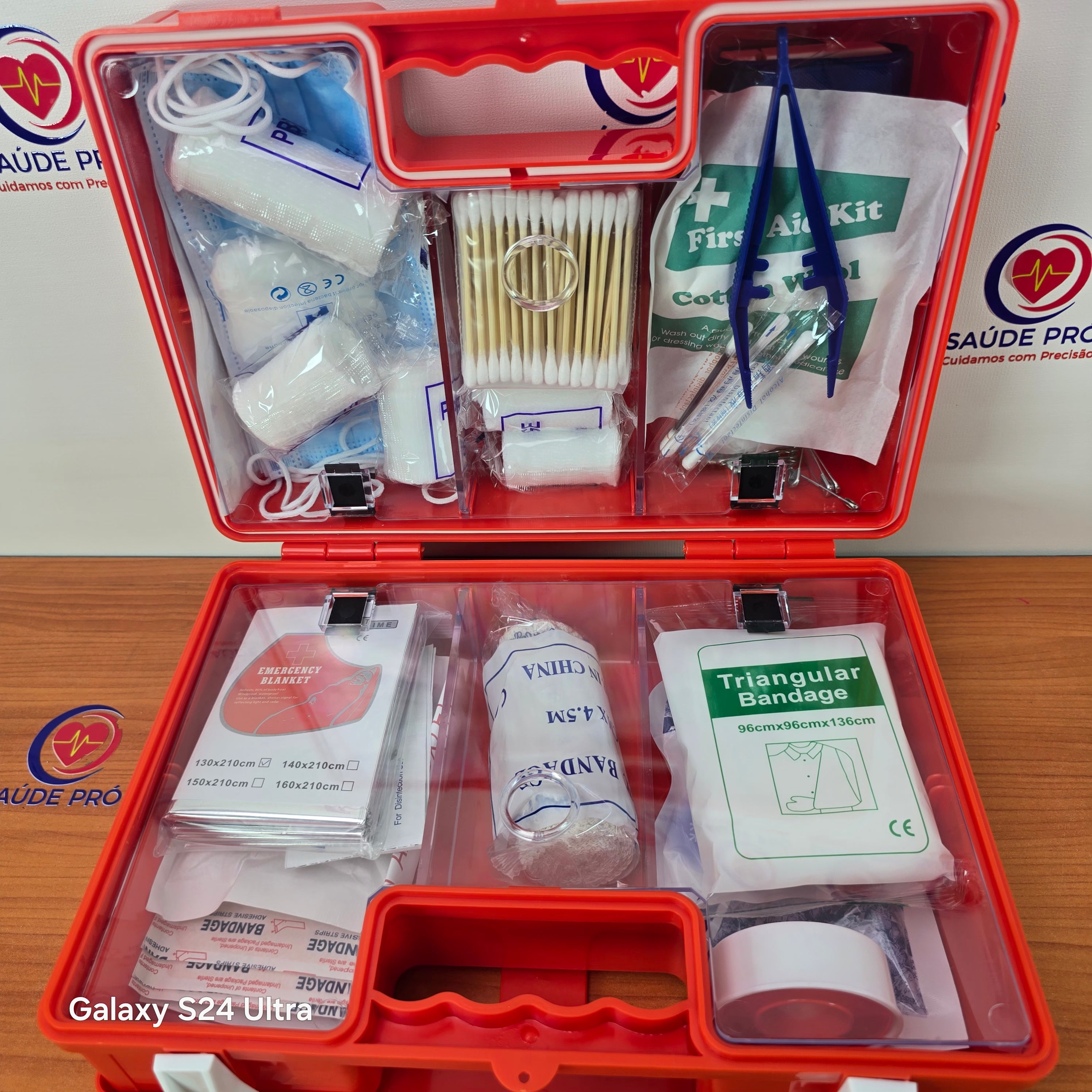 Kit de Primeiros Socorros para 25 Pessoas – Modelo GKB301 | Padrão Europeu CE