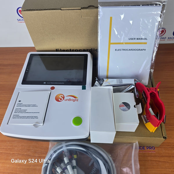 Eletrocardiógrafo SUN-6031 – ECG Digital de 3 Canais, 12 derivações