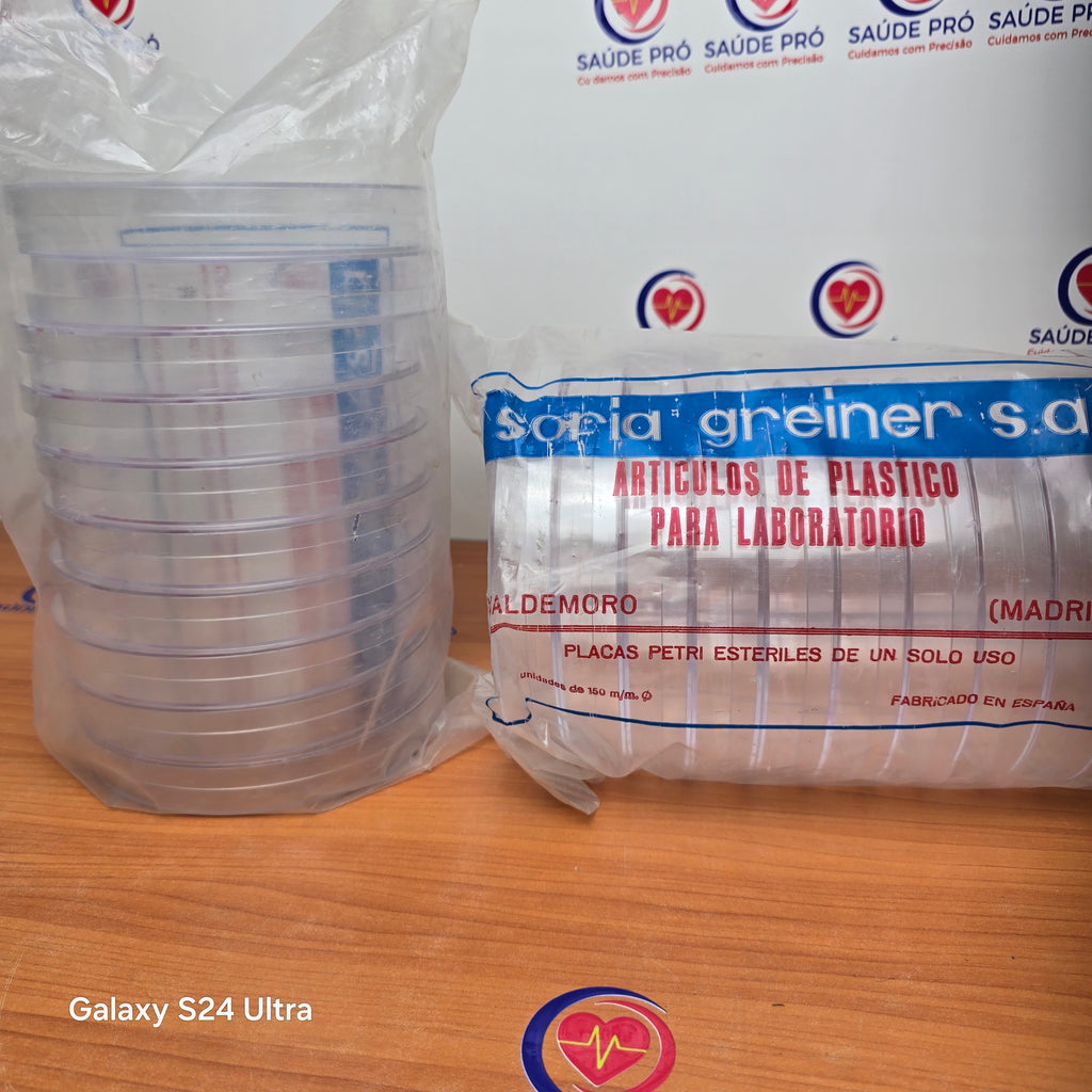 Placas de Petri Estéreis Descartáveis – Uso Laboratorial