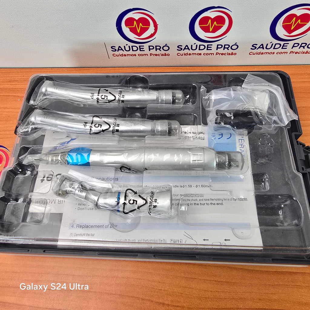 Kit Acadêmico Odontológico – Alta Rotação, Contra-Ângulo e Micromotor